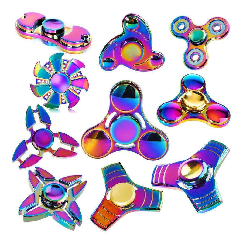 Spinner Tornasol Juguete Antiestres Niño Fidget Toy Variedad