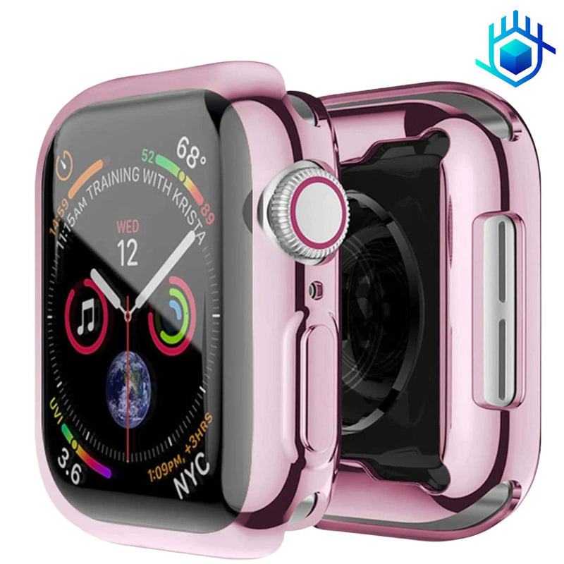 Funda Brillante con Mica para Apple Watch Case Hombre Mujer