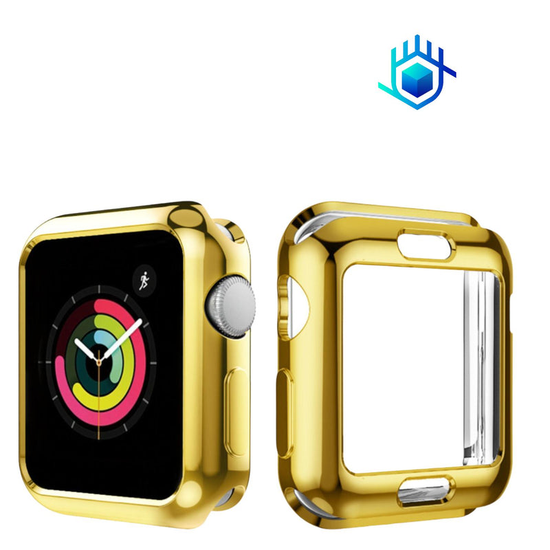 Funda Brillante con Mica para Apple Watch Case Hombre Mujer