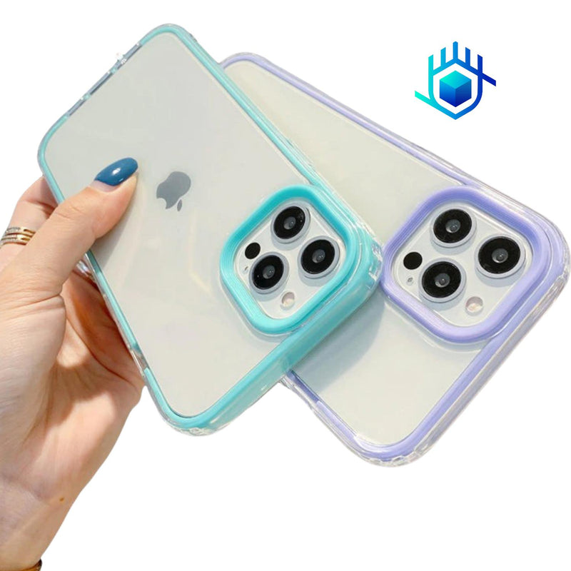 Funda Acrigel para iPhone+ Mica Uso Rudo Mujer Hombre Rigida