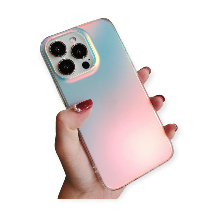 Funda Galaxia Reforzada para iPhone + Mica Protector Fuerte