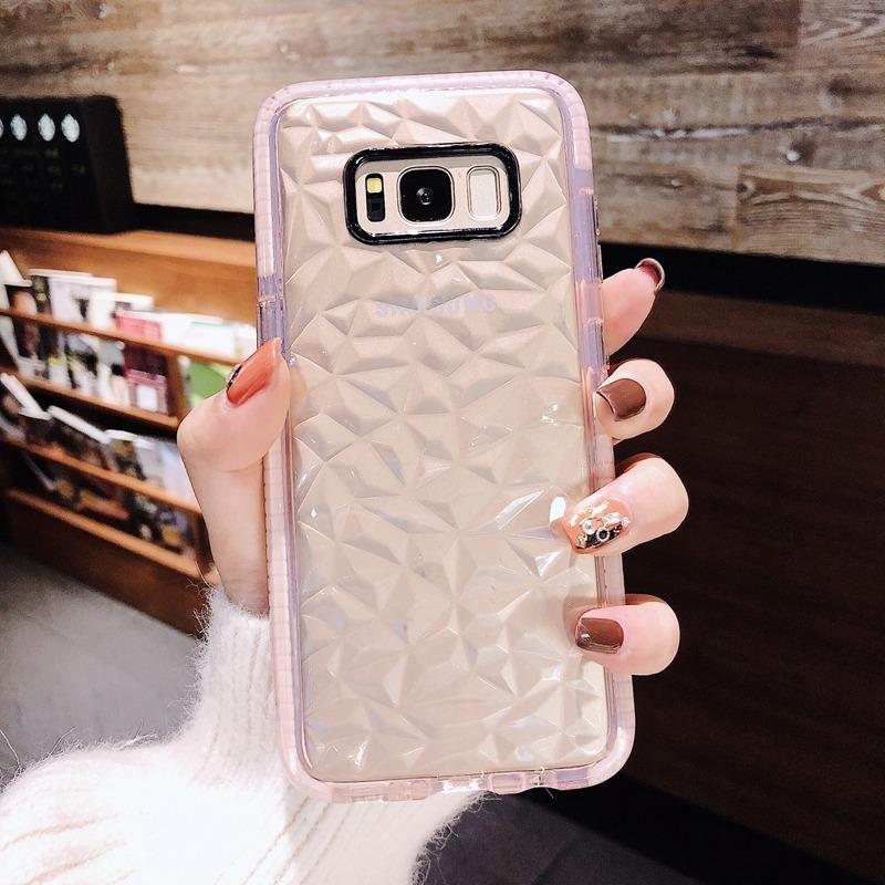 Case Para Galaxy De Diamantes 3d Goma Gruesa Relieve Resistente Uso Rudo Hombre Mujer Dama Funda Bor