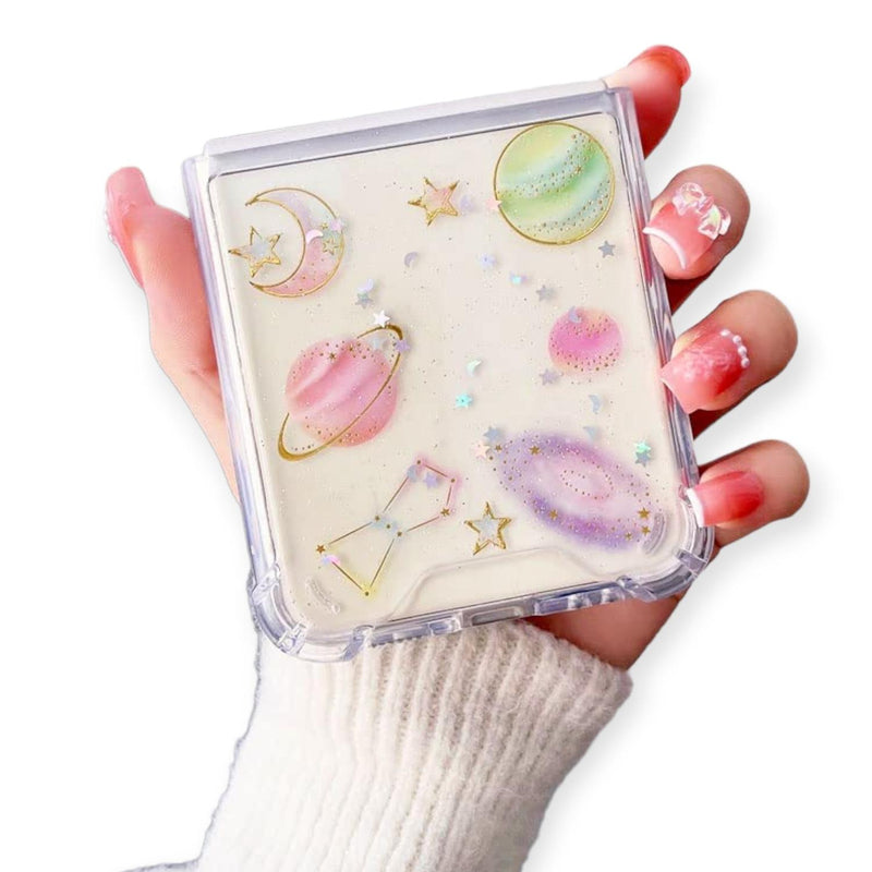 Funda para Galaxy ZFold + Mica Universo Estrellas Mujer Dama