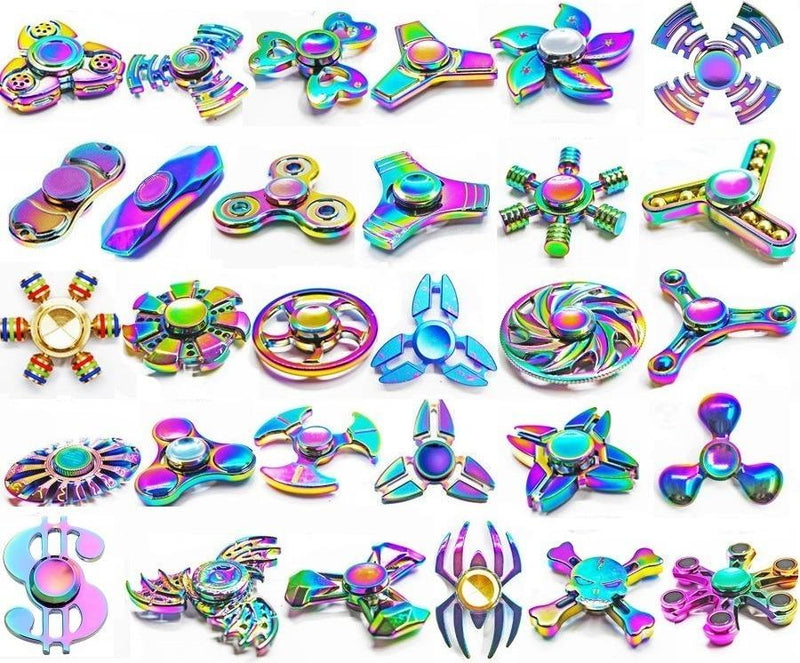 Spinner Tornasol Juguete Antiestres Niño Fidget Toy Variedad