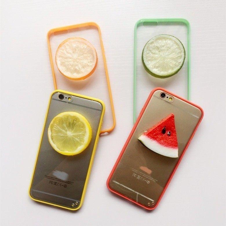 Funda Bumper Con Fruta iPhone 5 5s Se 6 6s Plus Lima