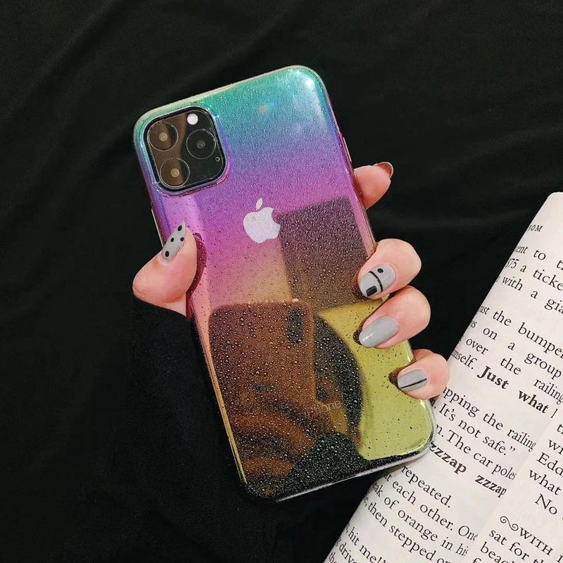 Funda Nebula iPhone Tornasol Arcoiris Unicornio Mujer Hombre