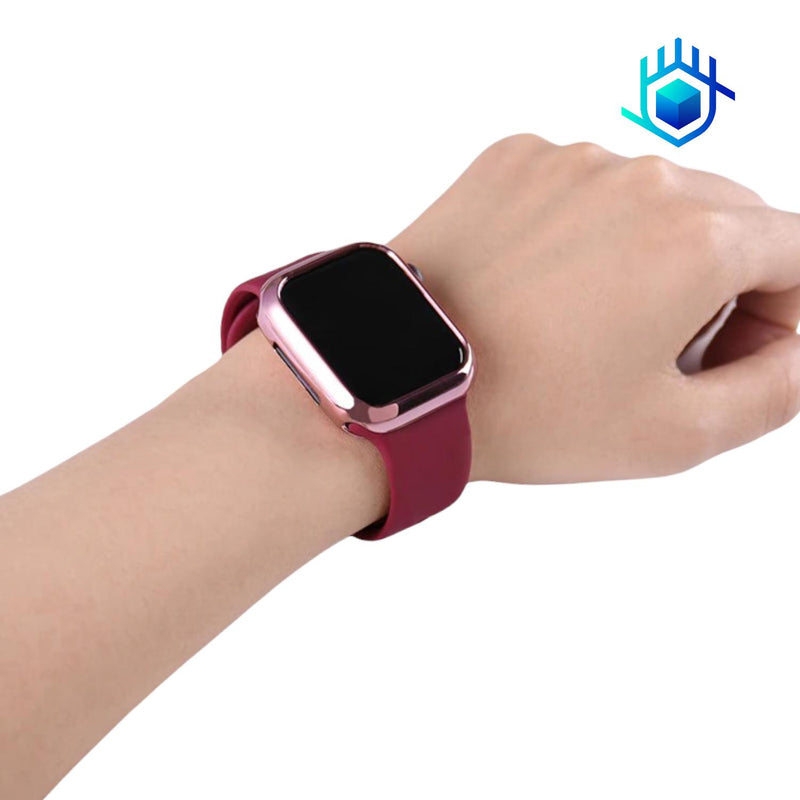 Funda Brillante con Mica para Apple Watch Case Hombre Mujer