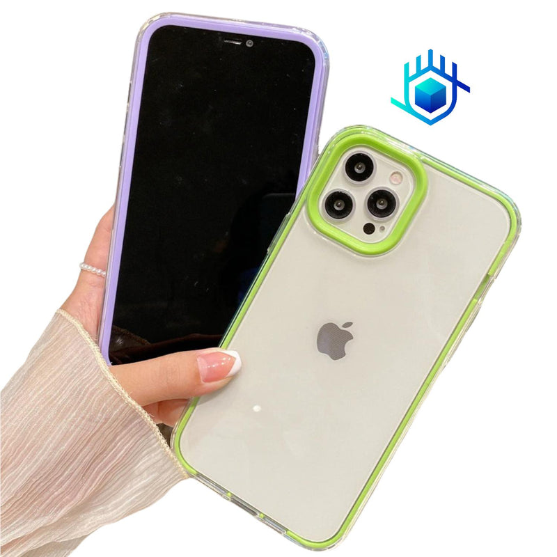 Funda Acrigel para iPhone+ Mica Uso Rudo Mujer Hombre Rigida