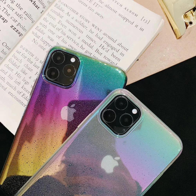 Funda Nebula iPhone Tornasol Arcoiris Unicornio Mujer Hombre