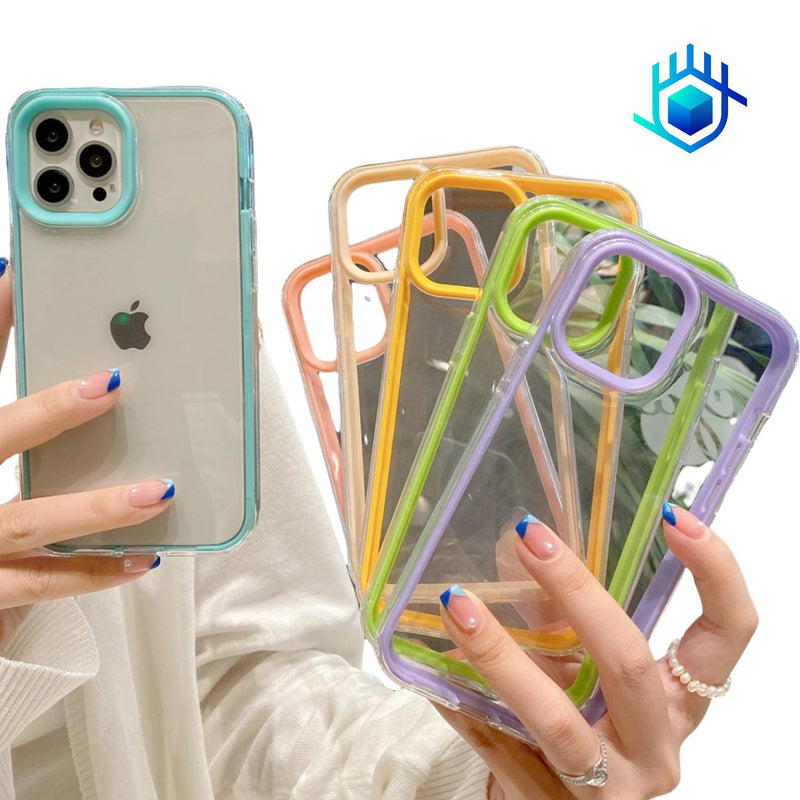 Funda Acrigel para iPhone+ Mica Uso Rudo Mujer Hombre Rigida