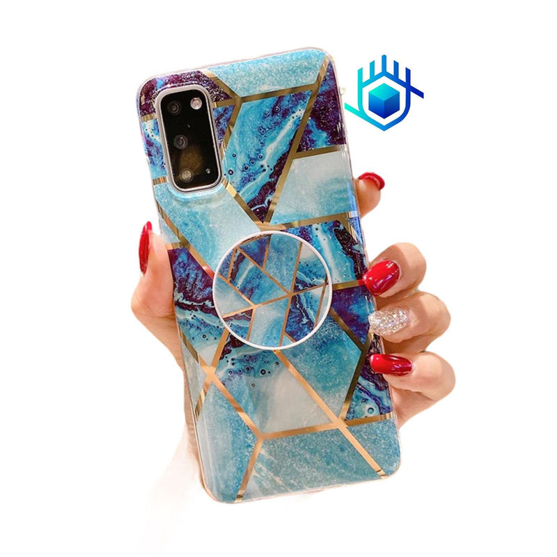 Funda Para iPhone Marmol + Mica Mujer Case Ligera Protector