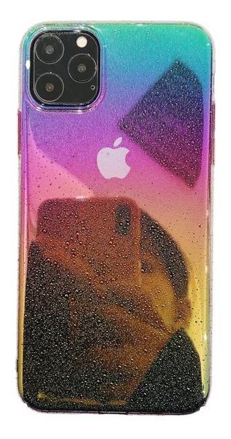 Funda Nebula iPhone Tornasol Arcoiris Unicornio Mujer Hombre