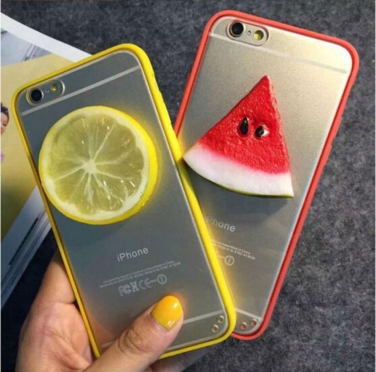 Funda Bumper Con Fruta iPhone 5 5s Se 6 6s Plus Lima