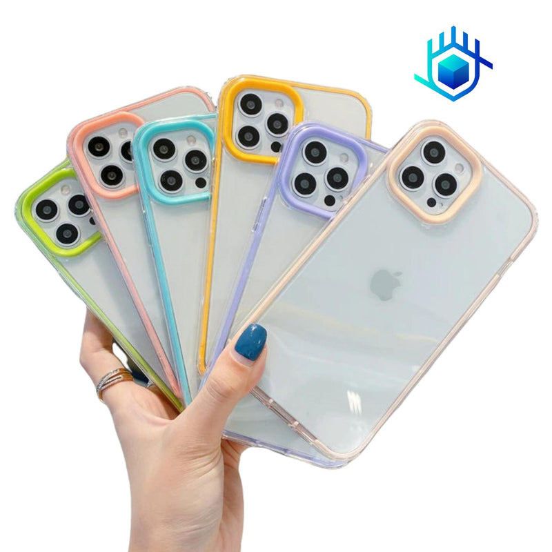 Funda Acrigel para iPhone+ Mica Uso Rudo Mujer Hombre Rigida