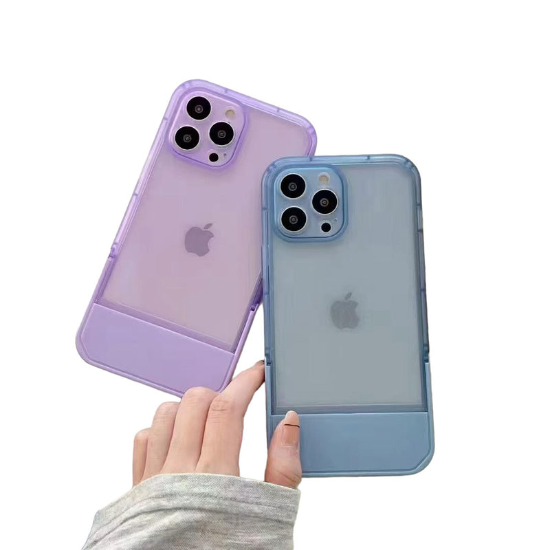 Funda Resistente Soporte para iPhone 12/12 Pro + Mica Fuerte