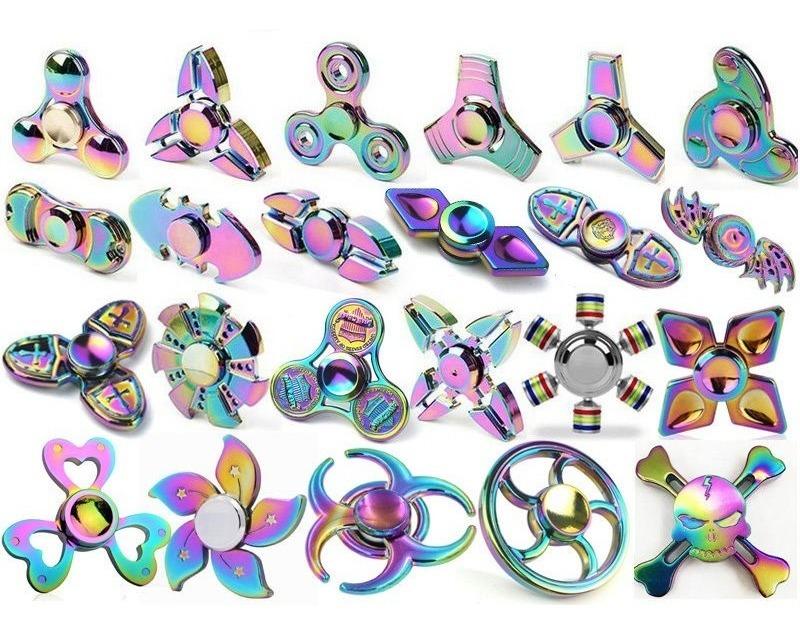 Spinner Tornasol Juguete Antiestres Niño Fidget Toy Variedad