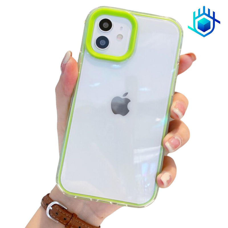 Funda Acrigel para iPhone+ Mica Uso Rudo Mujer Hombre Rigida