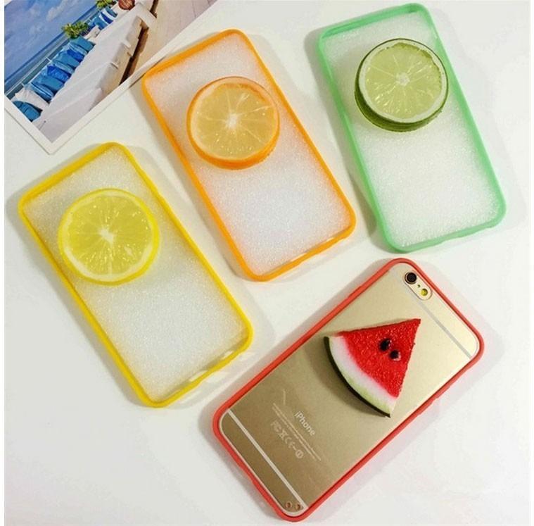 Funda Bumper Con Fruta iPhone 5 5s Se 6 6s Plus Lima