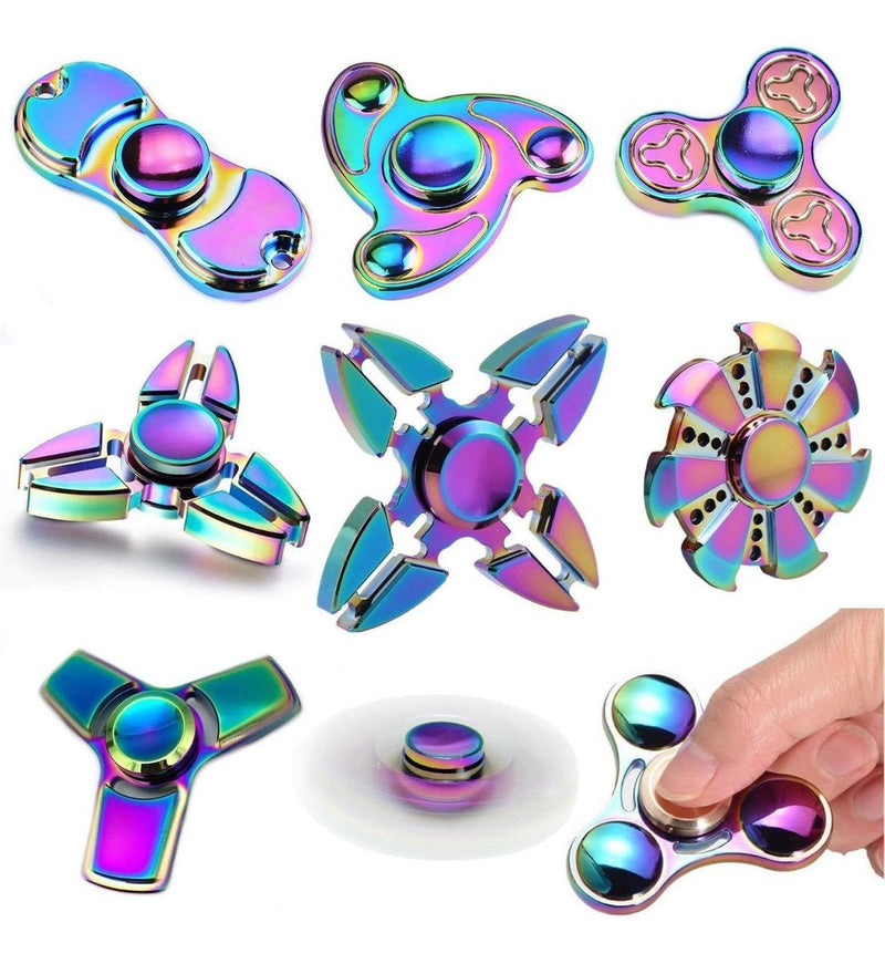 Spinner Tornasol Juguete Antiestres Niño Fidget Toy Variedad