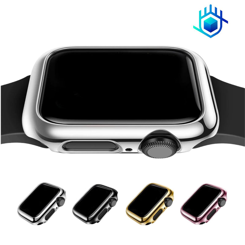 Funda Brillante con Mica para Apple Watch Case Hombre Mujer