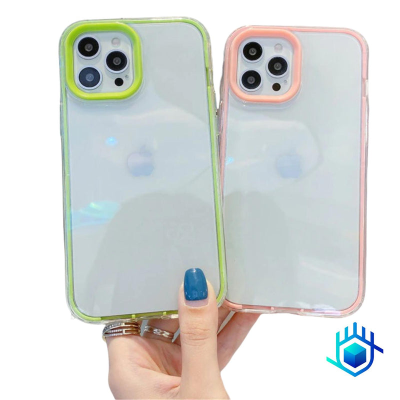 Funda Acrigel para iPhone+ Mica Uso Rudo Mujer Hombre Rigida