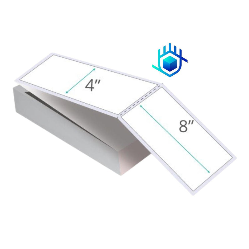 500 Etiquetas Para Guias 4x8 Fanfold Abanico Termica Directa