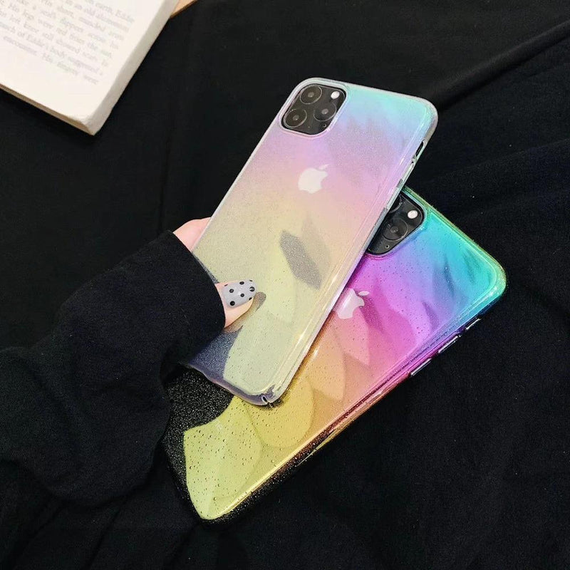 Funda Nebula iPhone Tornasol Arcoiris Unicornio Mujer Hombre